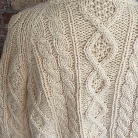 Vintage virgin wool made on Italy knit cardigan Filene’s vintage size XL - Picture 6 of 9